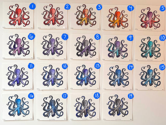Watercolor Original Octopus