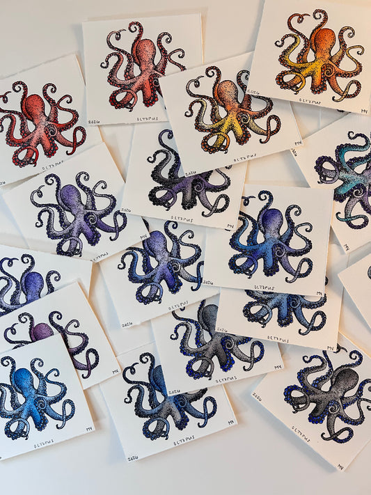 Watercolor Original Octopus