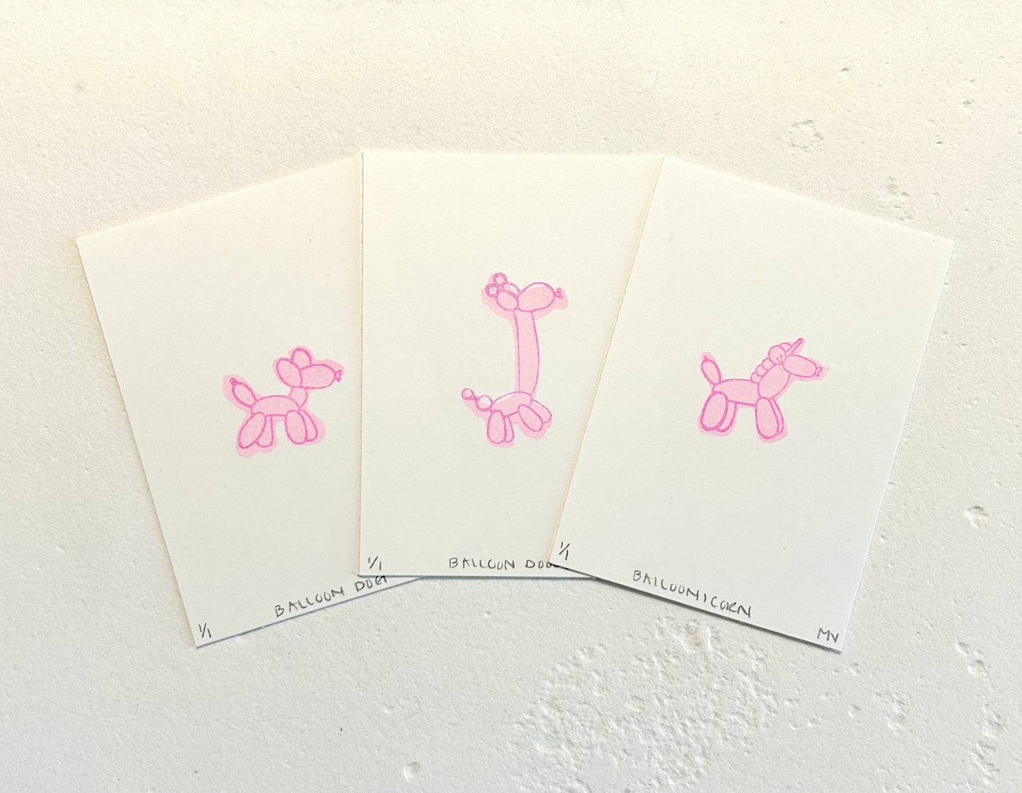 Balloon Animal Pink Set